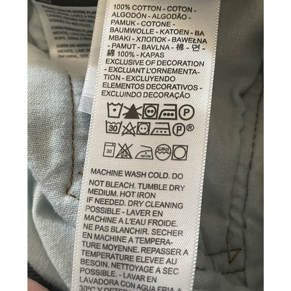 Levis 501 Jeans Mens 30x33 Straight Leg Dark Blue Denim Button Fly - Picture 8 of 13